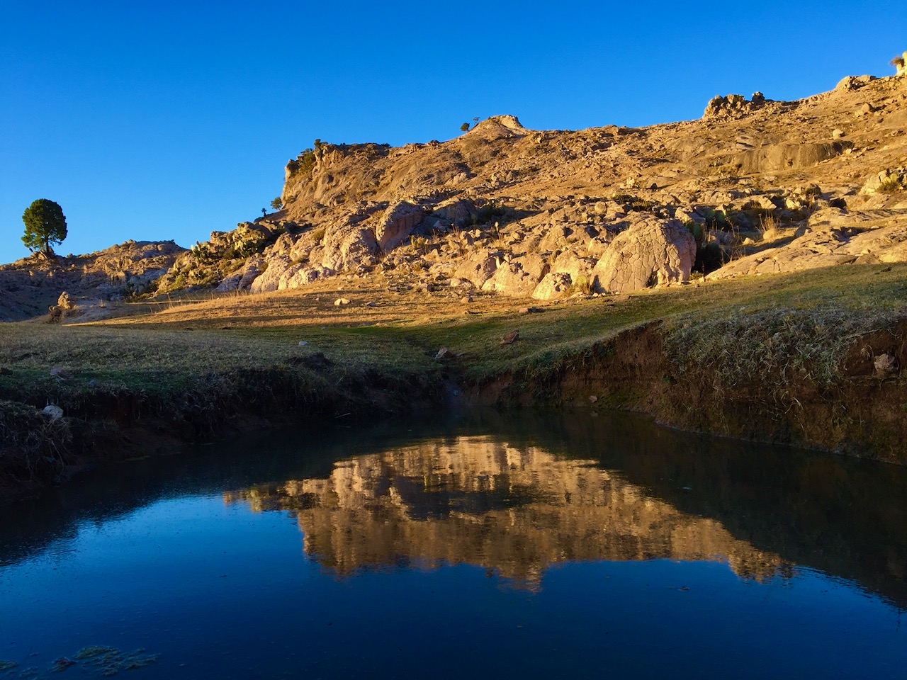 Copper Canyon Trails Guided Backpacking on the Pamachi Loop high above the Rio Urique, and directly across the canyon from the ChePe Train stop at Divisadero.